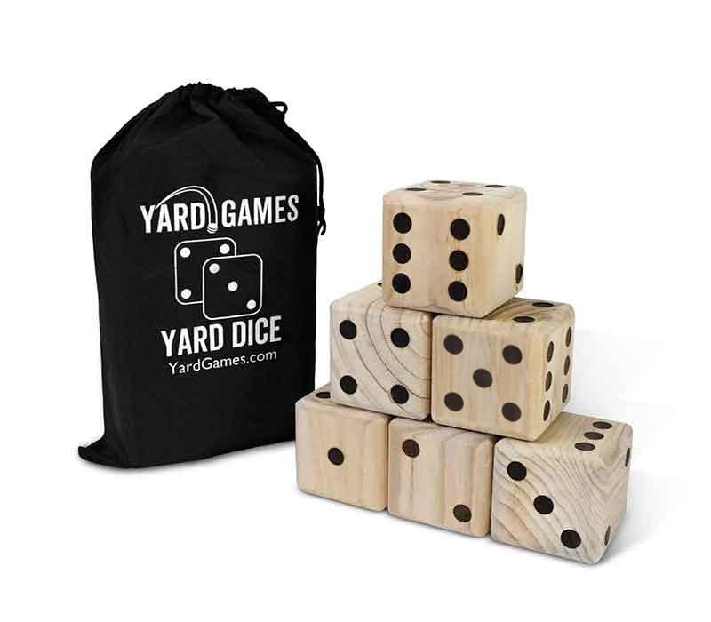 Oversized Outdoor Wooden Yard Dice Set - Rivour Home