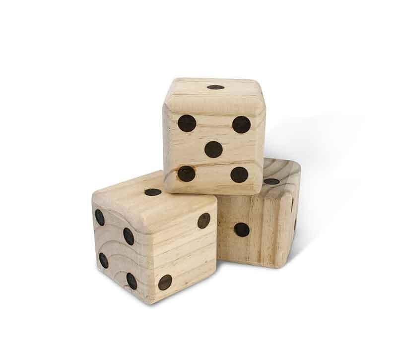 Oversized Outdoor Wooden Yard Dice Set - Rivour Home