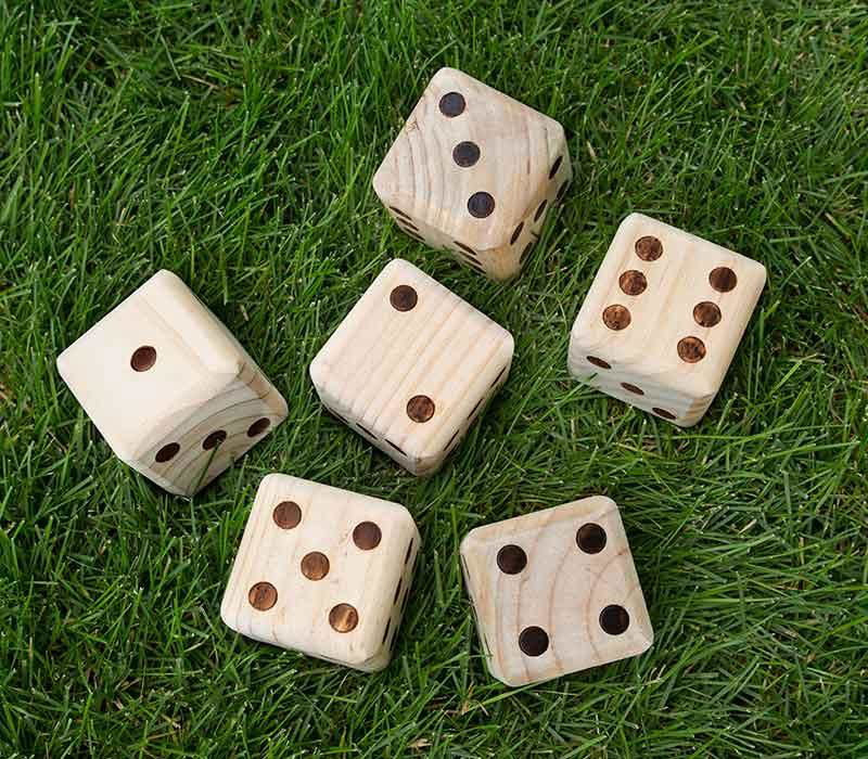 Oversized Outdoor Wooden Yard Dice Set - Rivour Home