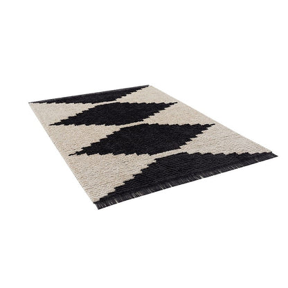 Amanda Black & Ivory Modern Area Rug