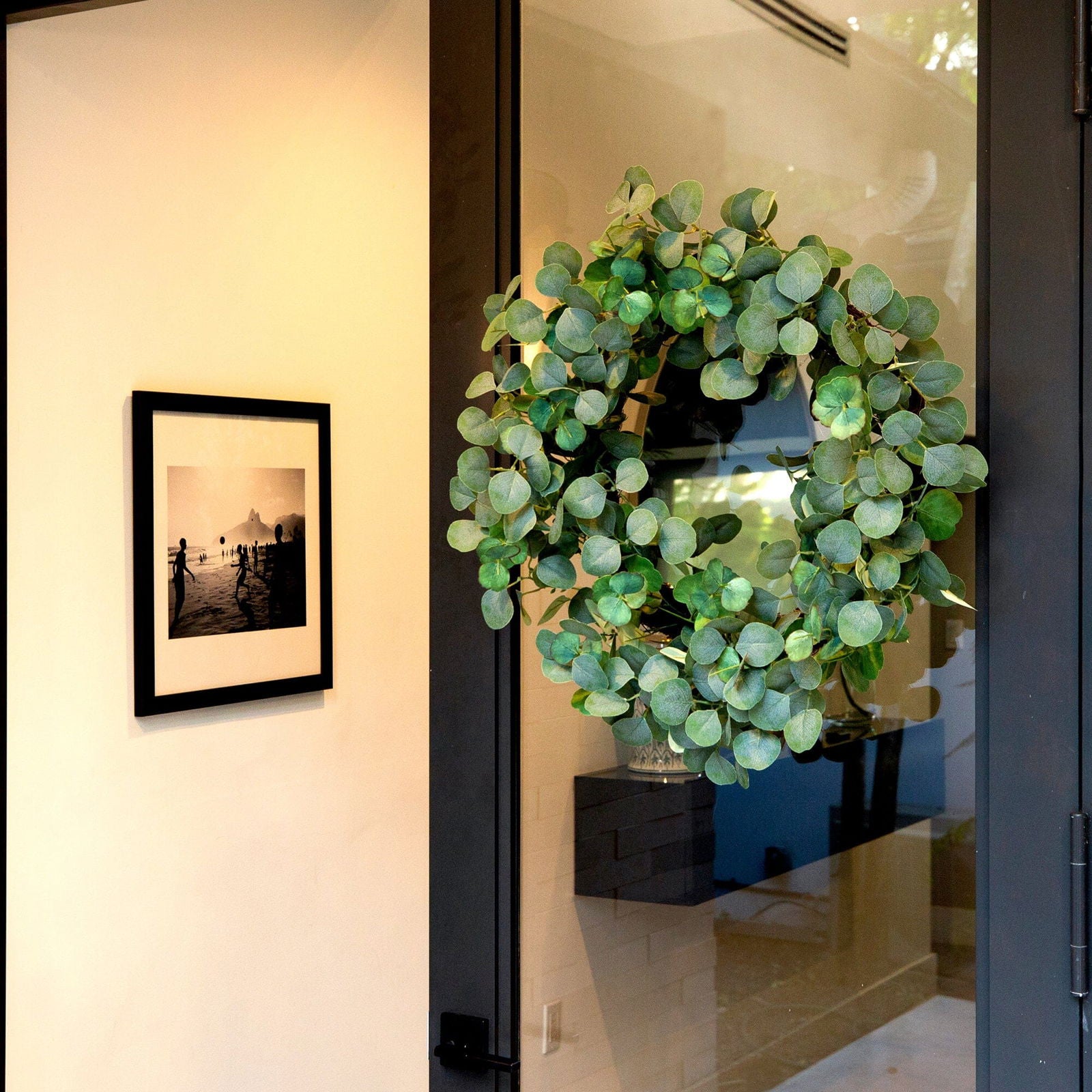 30” Artificial Eucalyptus Wreath - Rivour Home