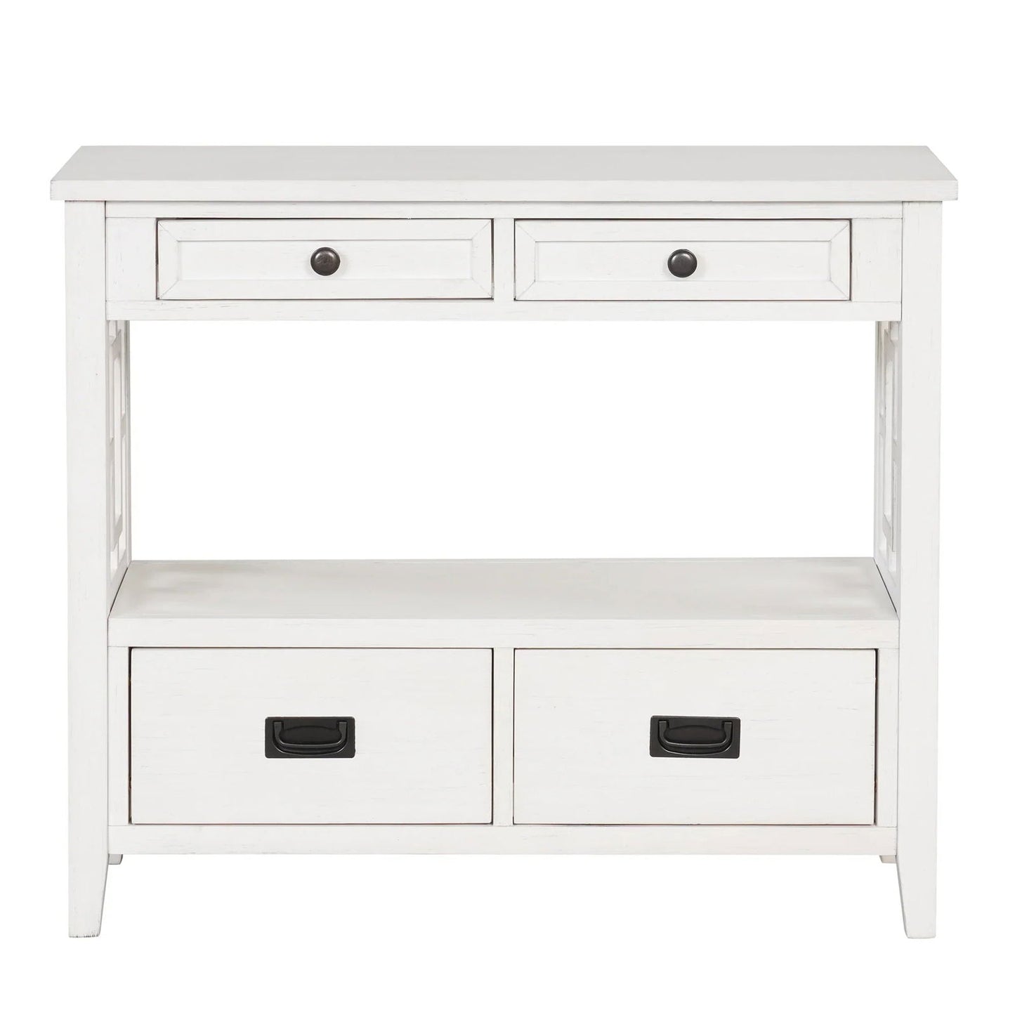36'' Farmhouse Pine Wood Console Table - Rivour Home