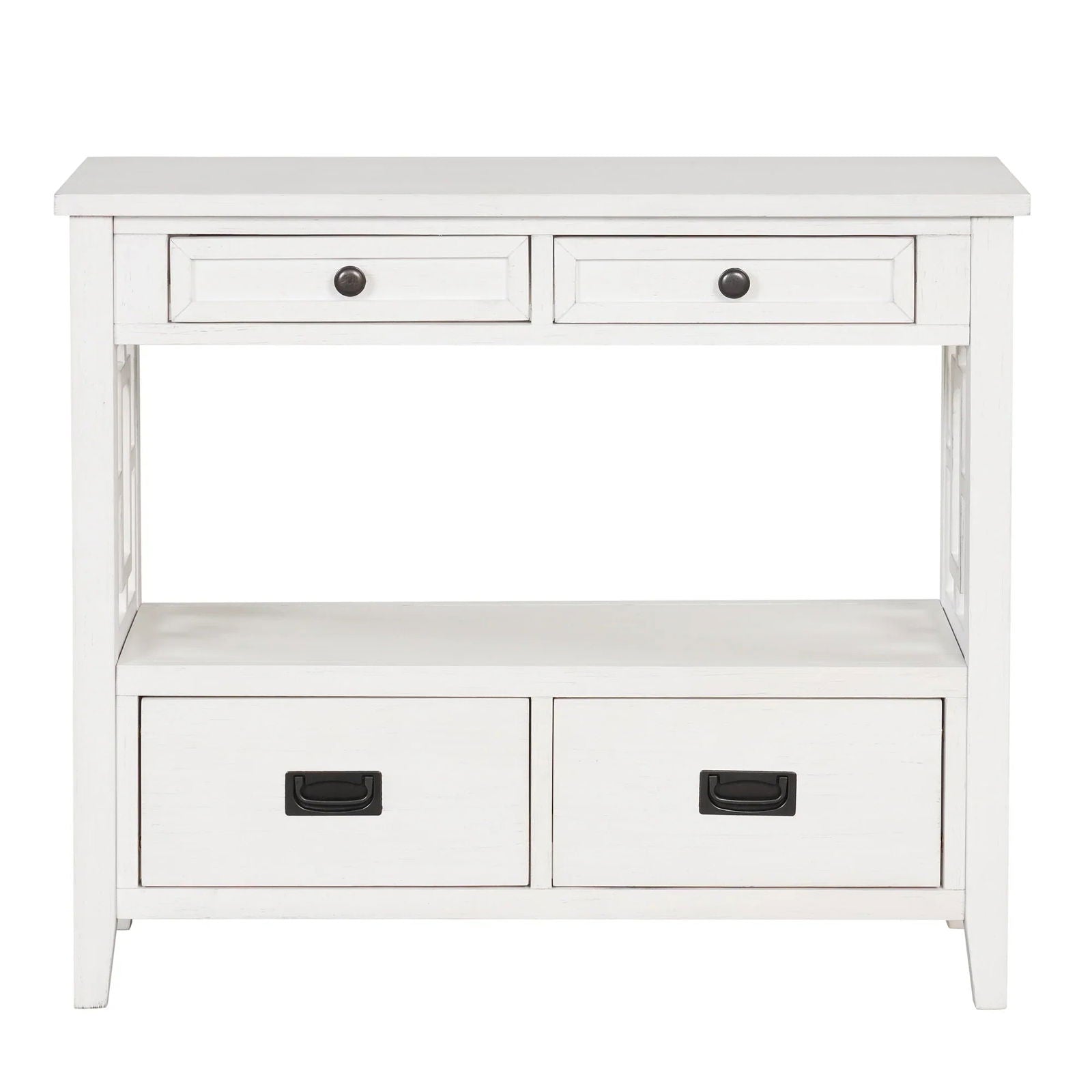 36'' Farmhouse Pine Wood Console Table - Rivour Home