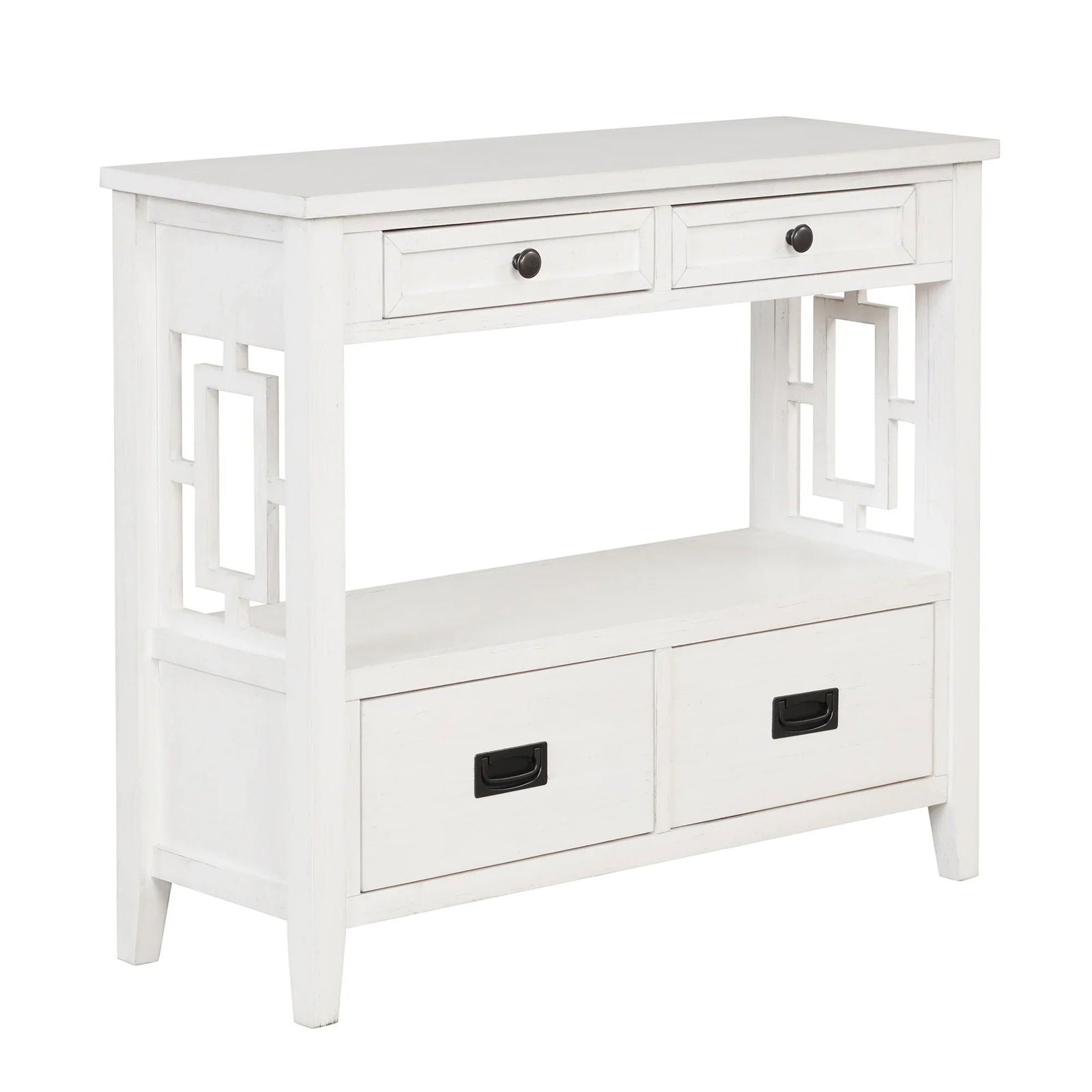 36'' Farmhouse Pine Wood Console Table - Rivour Home