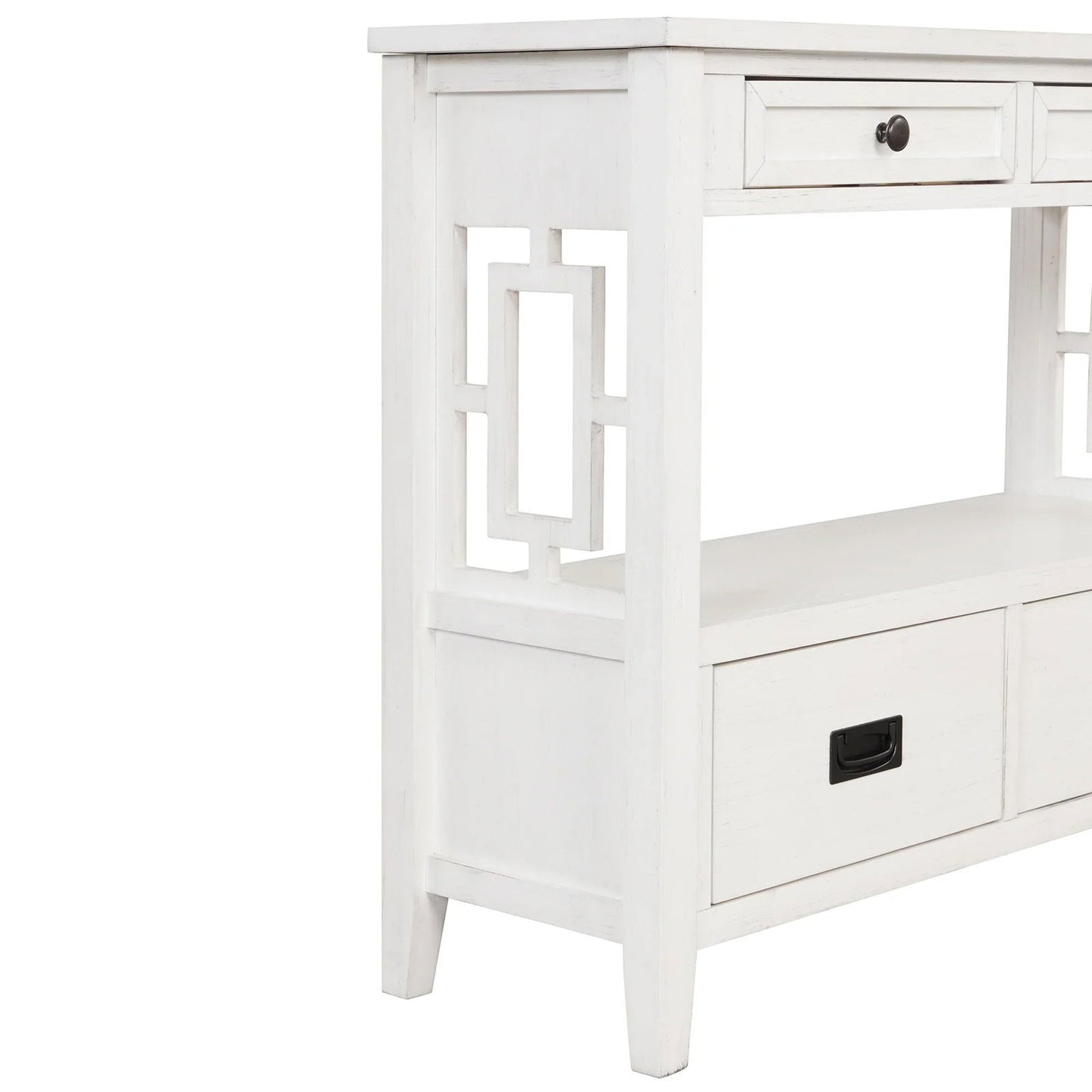 36'' Farmhouse Pine Wood Console Table - Rivour Home