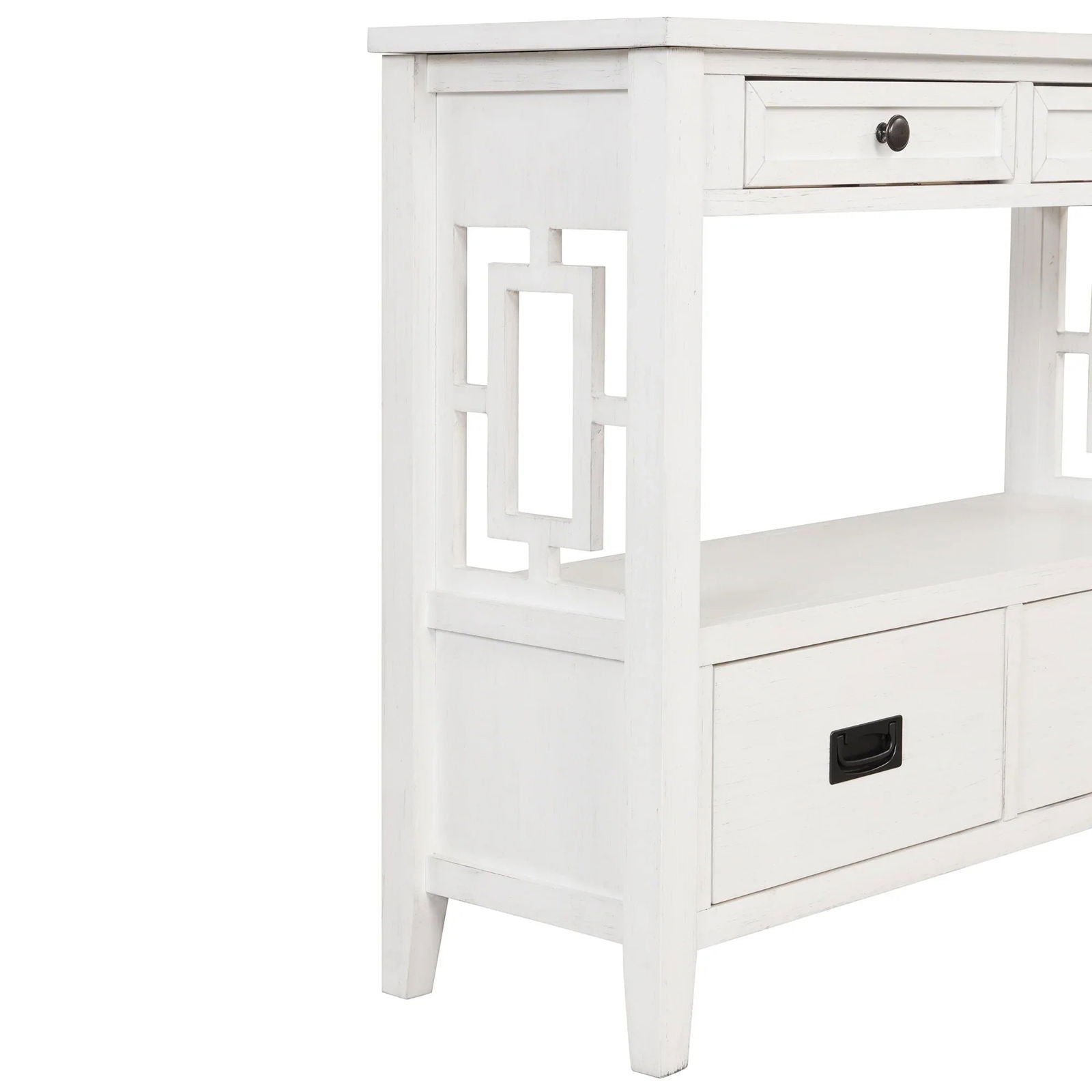 36'' Farmhouse Pine Wood Console Table - Rivour Home