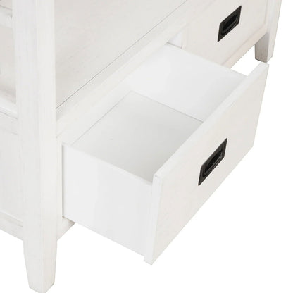 36'' Farmhouse Pine Wood Console Table - Rivour Home