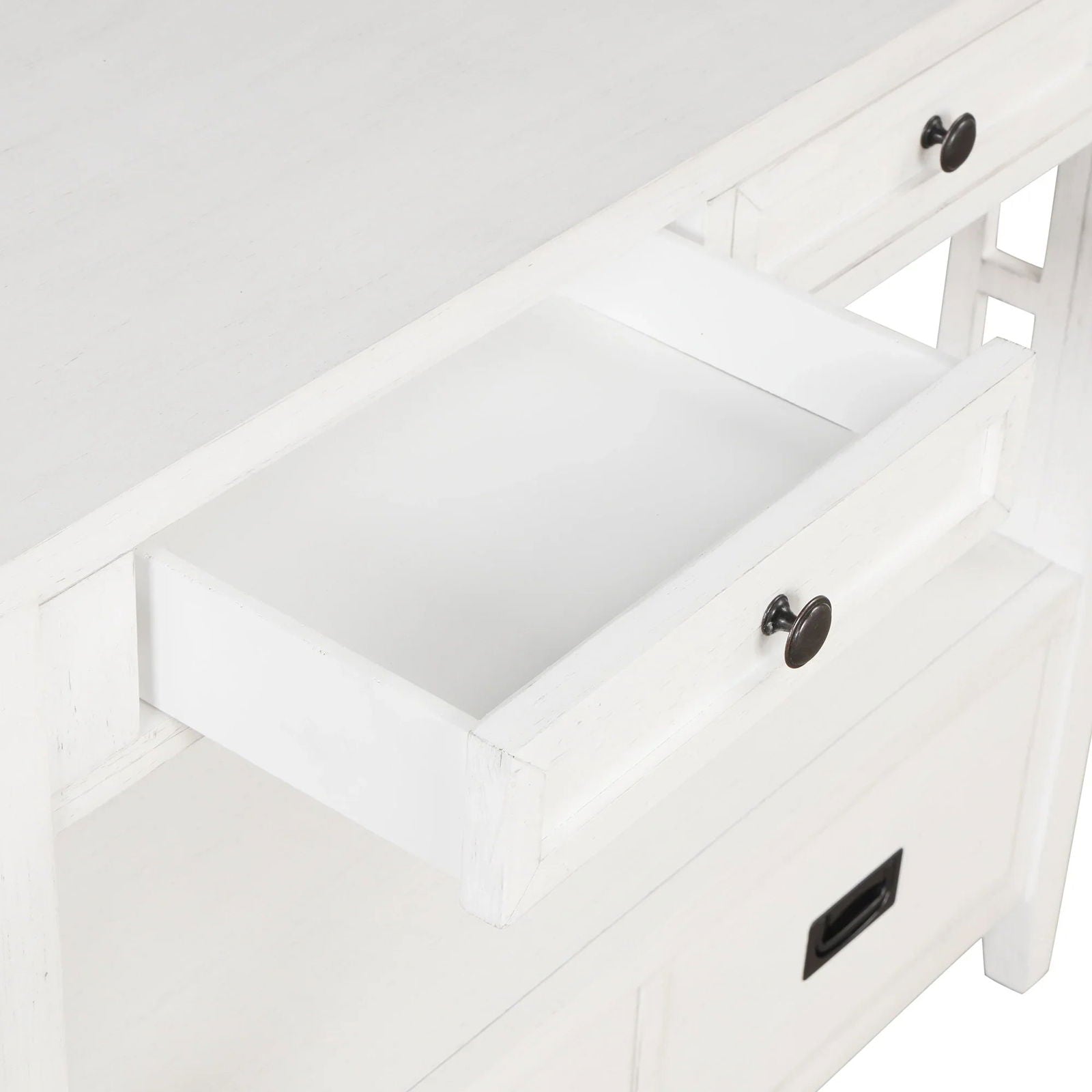 36'' Farmhouse Pine Wood Console Table - Rivour Home