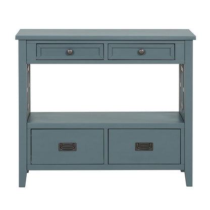 36'' Pine Wood Console Table - Rivour Home