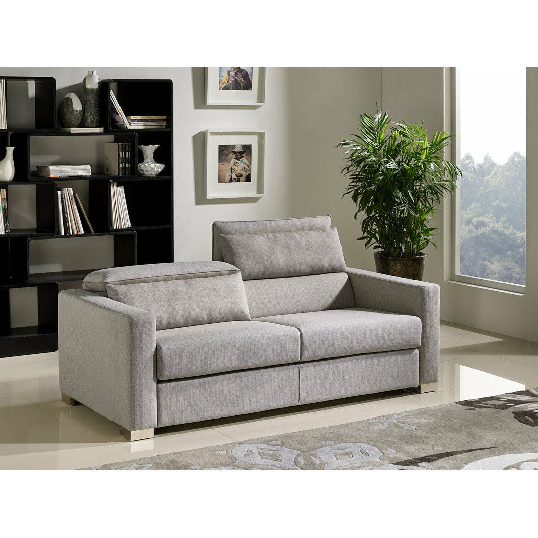 38' Urban Grey Convertible Sofa Bed - Rivour Home