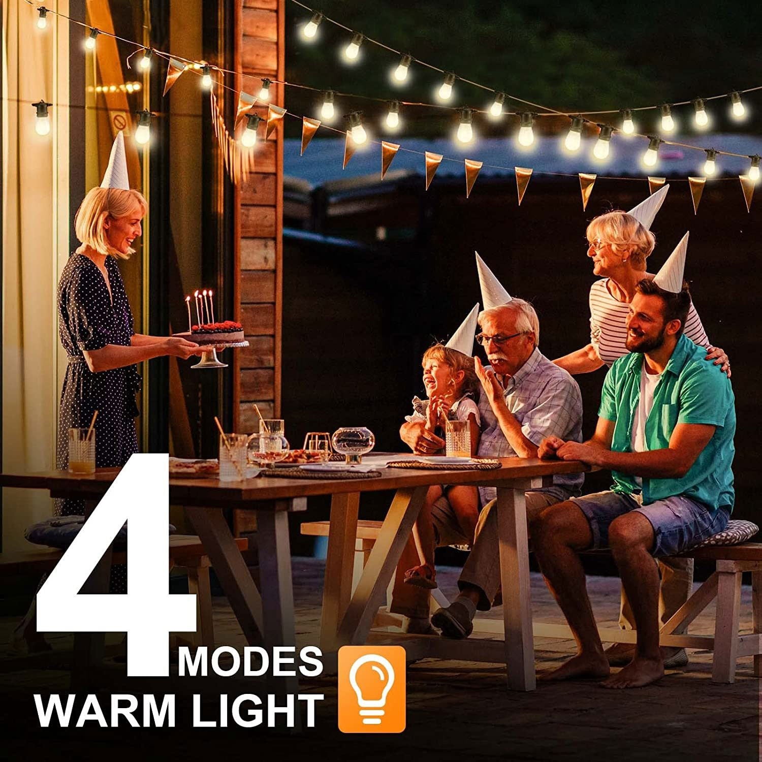48Ft Outdoor Waterproof Globe Solar Lights - Rivour Home