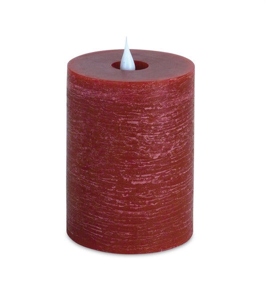 Set of Two Red Flameless Designer Candle