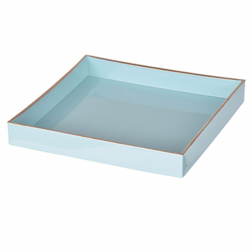 Alluring Mimosa Powder Blue Square Tray - Rivour Home