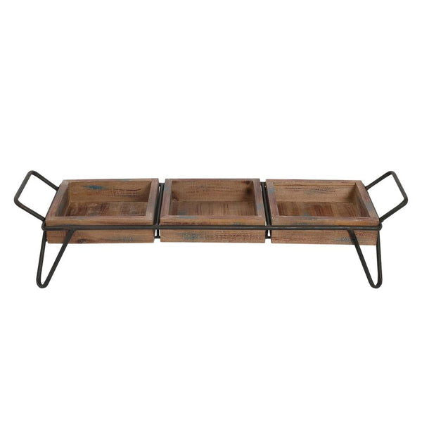 Artisanal Wood Serving Tray - Rivour Home