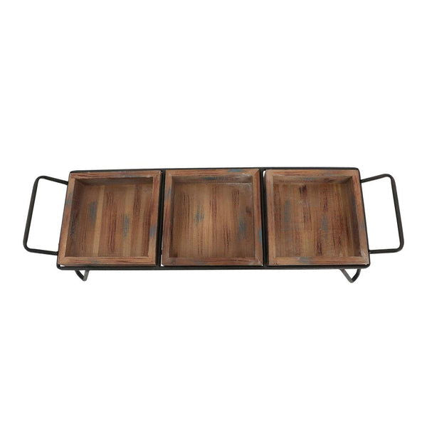 Artisanal Wood Serving Tray - Rivour Home