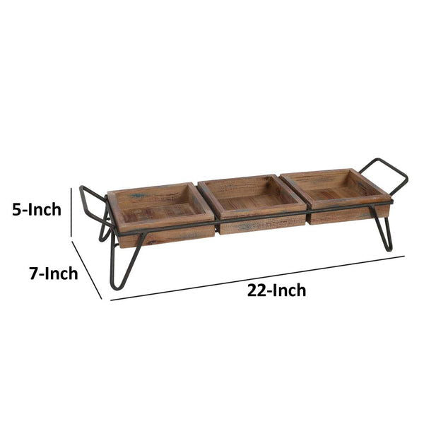 Artisanal Wood Serving Tray - Rivour Home