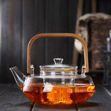 Bamboo & Glass Tea Kettle - Rivour Home