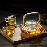 Bamboo & Glass Tea Kettle - Rivour Home