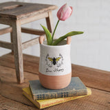 Bee Happy: Ceramic Jug Vase - Rivour Home