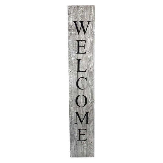 Charming Rustic Welcome: Reclaimed Wood Porch Sign - Rivour Home