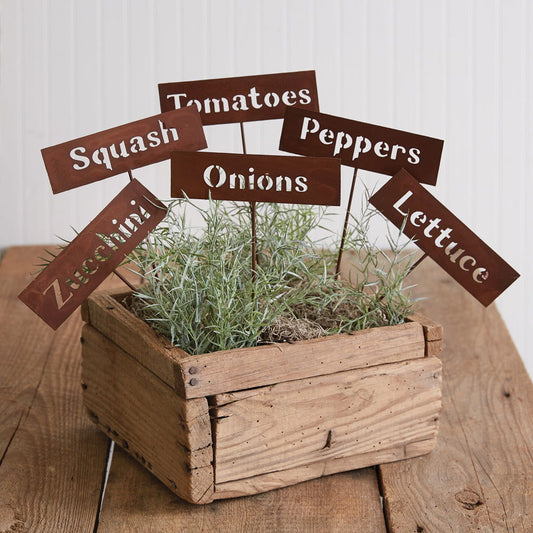 Country Garden Charm: Rustic Plant Markers Collection - Rivour Home