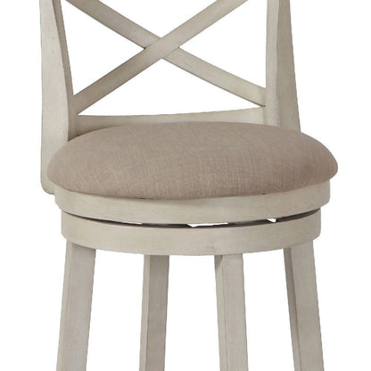 Curved X Shaped Back Swivel Counter Stool - Rivour Home