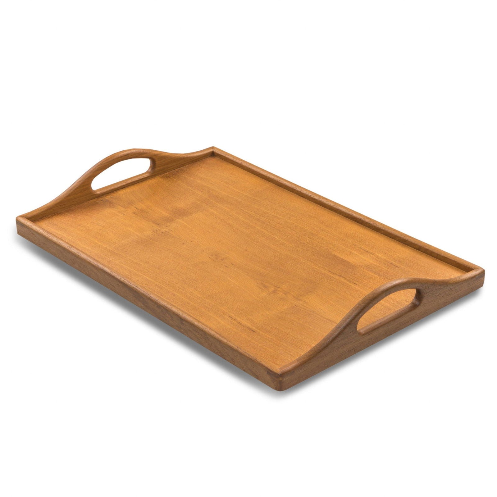 Designer Solid Teak 19" Serving Tray - Rivour Home