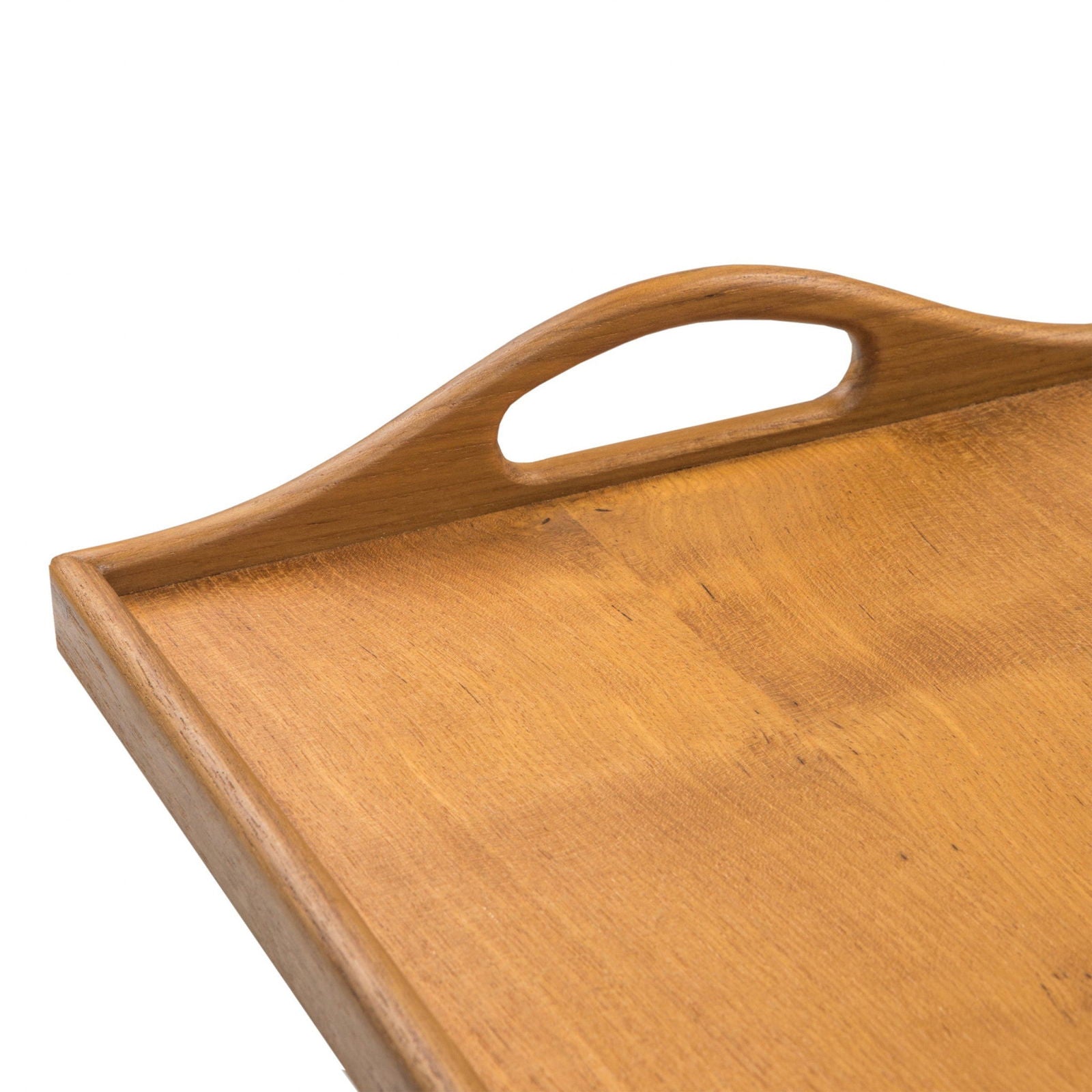 Designer Solid Teak 19" Serving Tray - Rivour Home