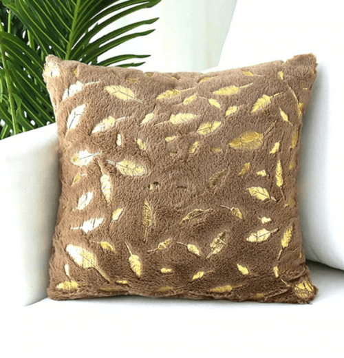 Gold Accent Plush Pillows - Rivour Home