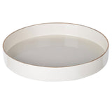 Gold Accented Round Tray - Rivour Home