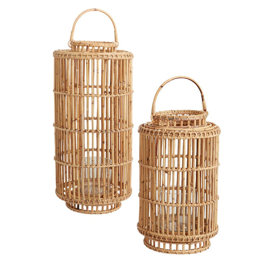 Handwoven Rattan Lantern - Rivour Home