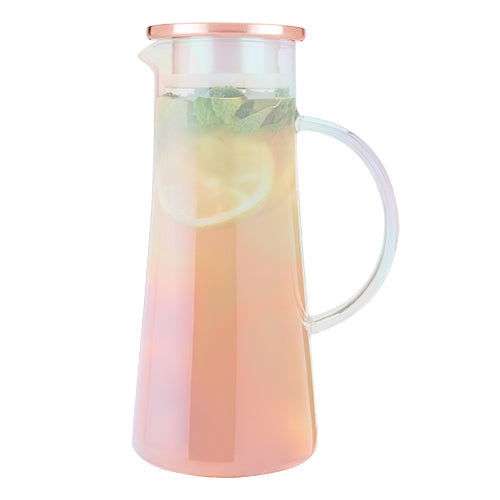 Iridescent Glass Iced Tea Carafe - Rivour Home