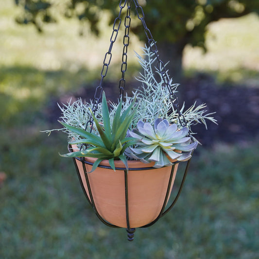 Large Hanging Terra Cotta Planter - Rivour Home