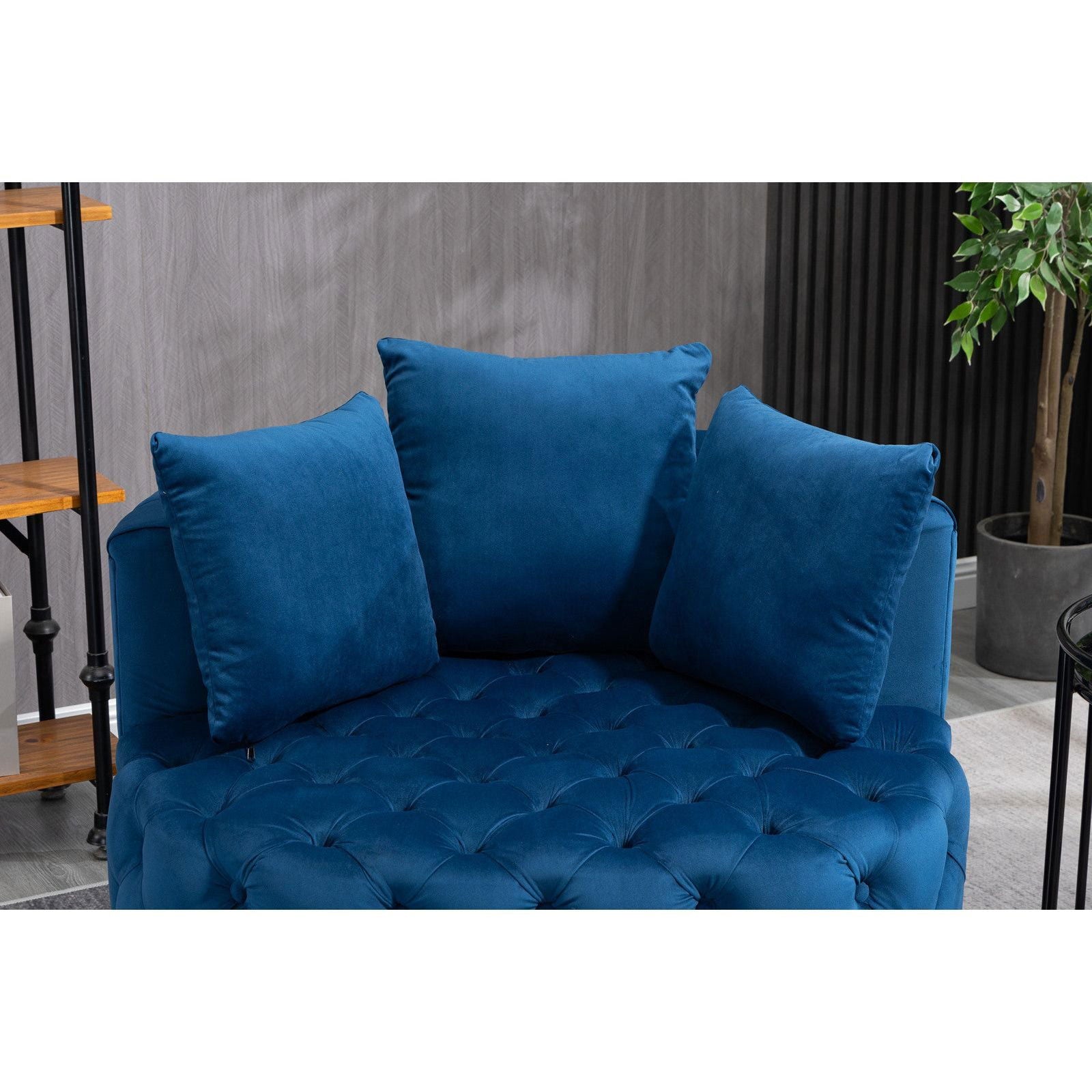 Matthias Plush Velvet Barrel Chair with Solid Wood Legs - Available in 3 Colors - Rivour Home