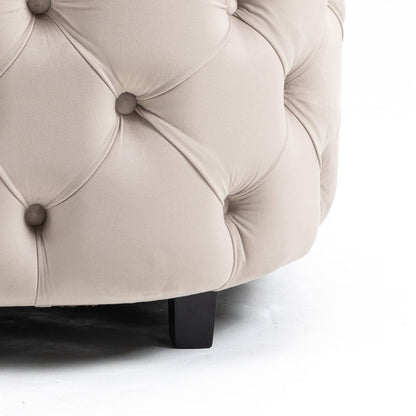 Matthias Plush Velvet Barrel Chair with Solid Wood Legs - Available in 3 Colors - Rivour Home