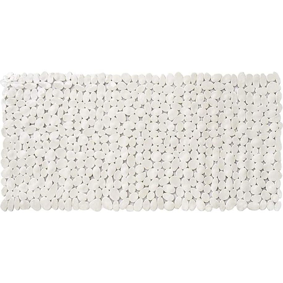 Resort-Inspired White Spa Pebbles Non-Slip Bathtub Mat - Rivour Home