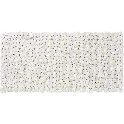 Resort-Inspired White Spa Pebbles Non-Slip Bathtub Mat - Rivour Home