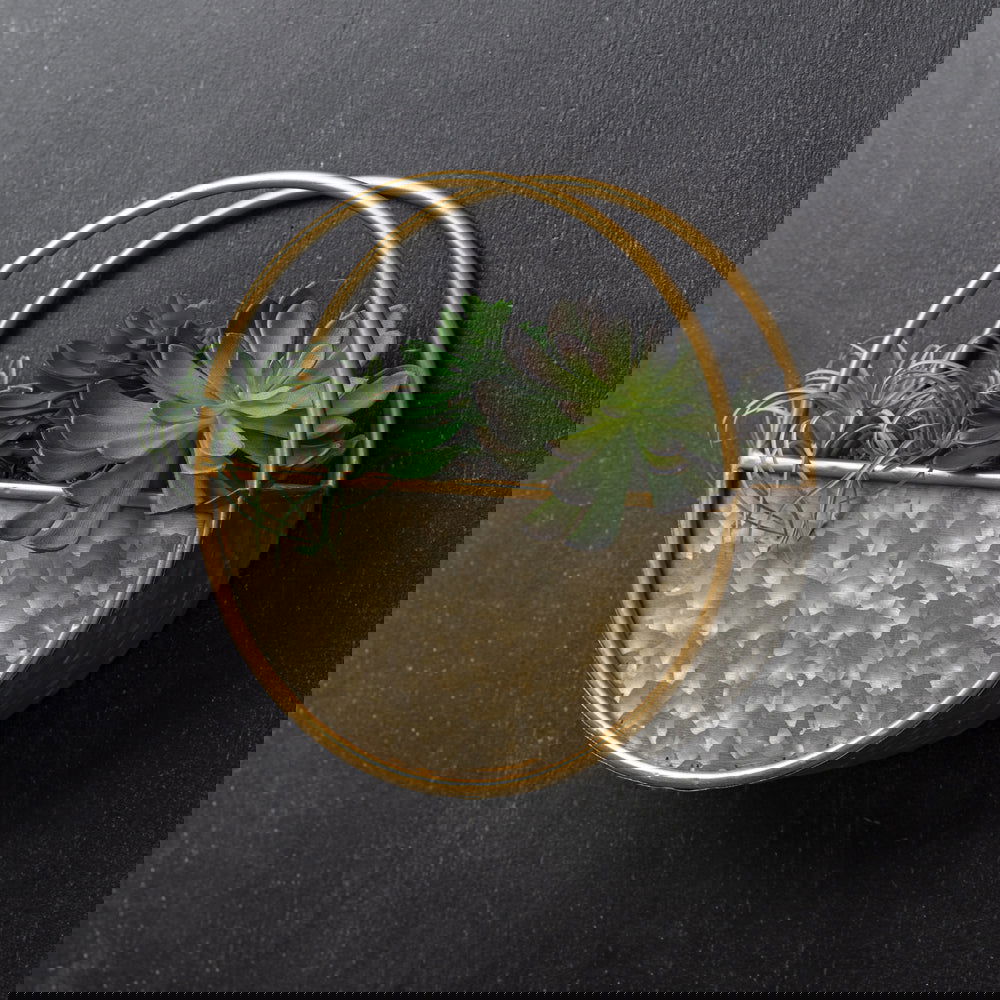 Round Metal Wall Pocket - Rivour Home