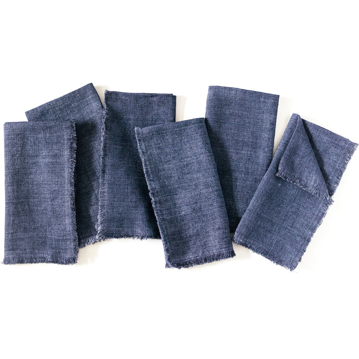 Stone Washed Linen Dinner Napkins - Rivour Home