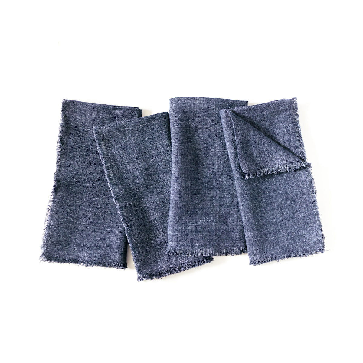 Stone Washed Linen Dinner Napkins - Rivour Home