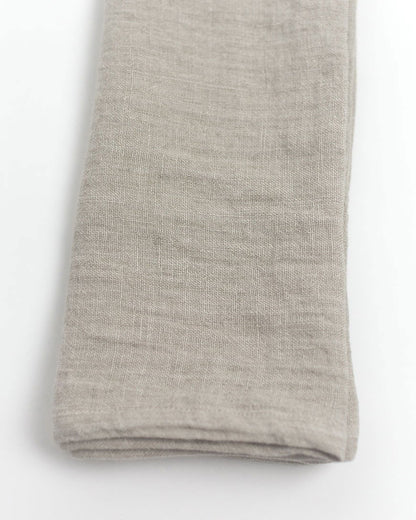 Stone Washed Linen Hemmed Dinner Napkins - Rivour Home