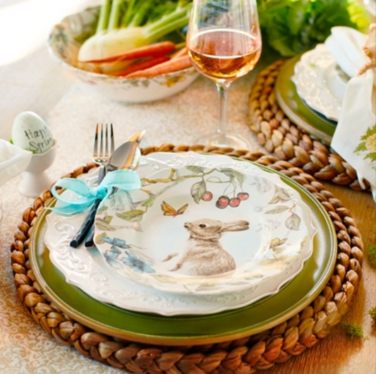 Pier 1 Sofie the Bunny Salad Plates, Set of 4