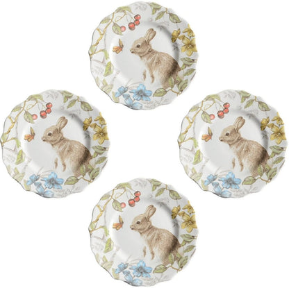 Pier 1 Sofie the Bunny Salad Plates, Set of 4