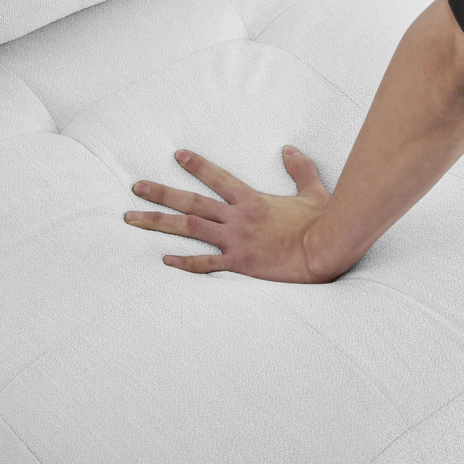 Versatile U-Shape Chenille Modular Sectional Sofa with Storage - Rivour Home