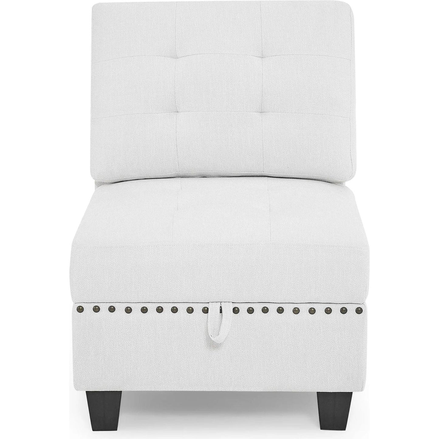 Versatile U-Shape Chenille Modular Sectional Sofa with Storage - Rivour Home