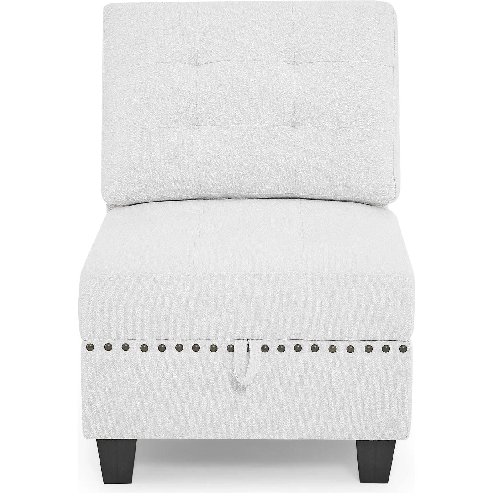 Versatile U-Shape Chenille Modular Sectional Sofa with Storage - Rivour Home