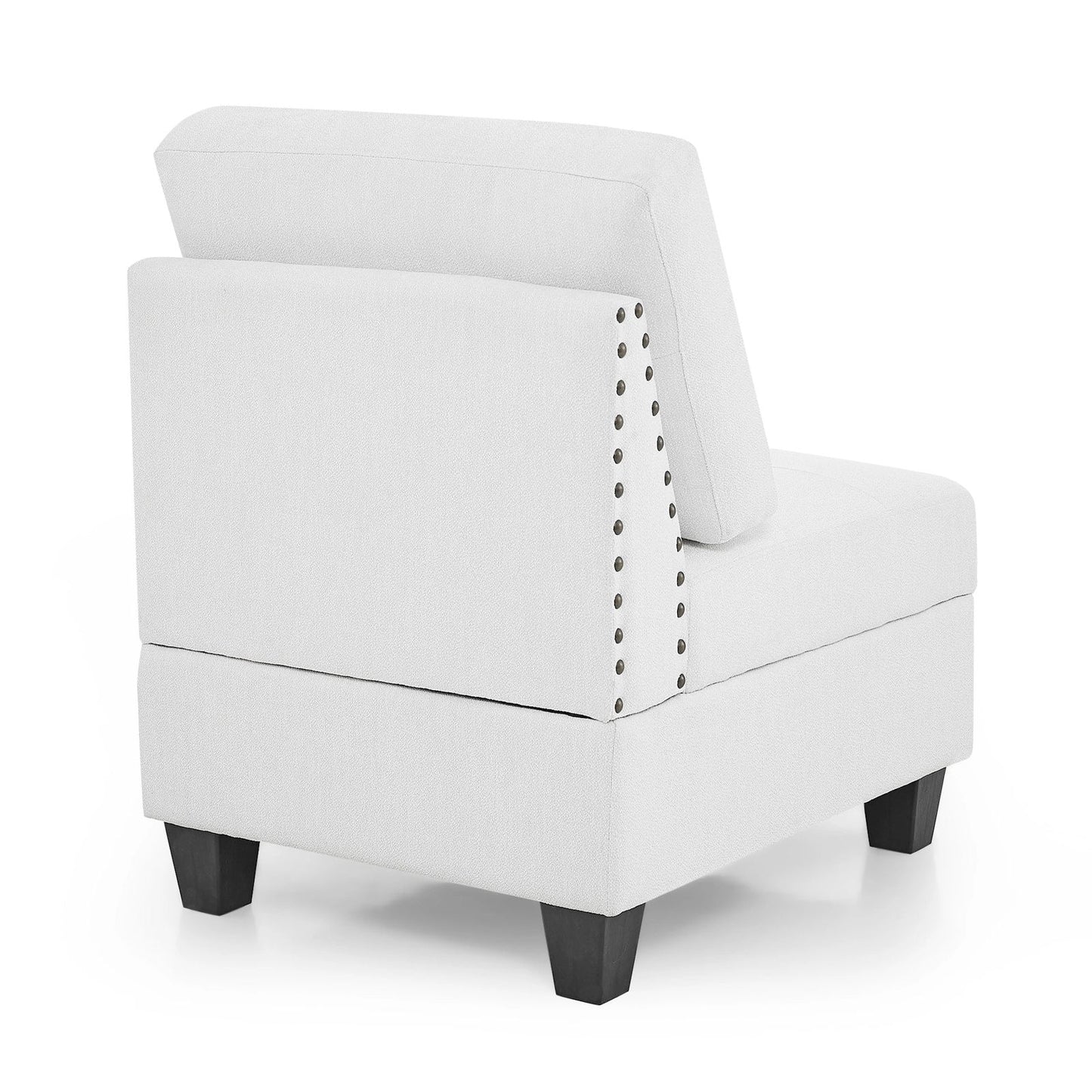 Versatile U-Shape Chenille Modular Sectional Sofa with Storage - Rivour Home