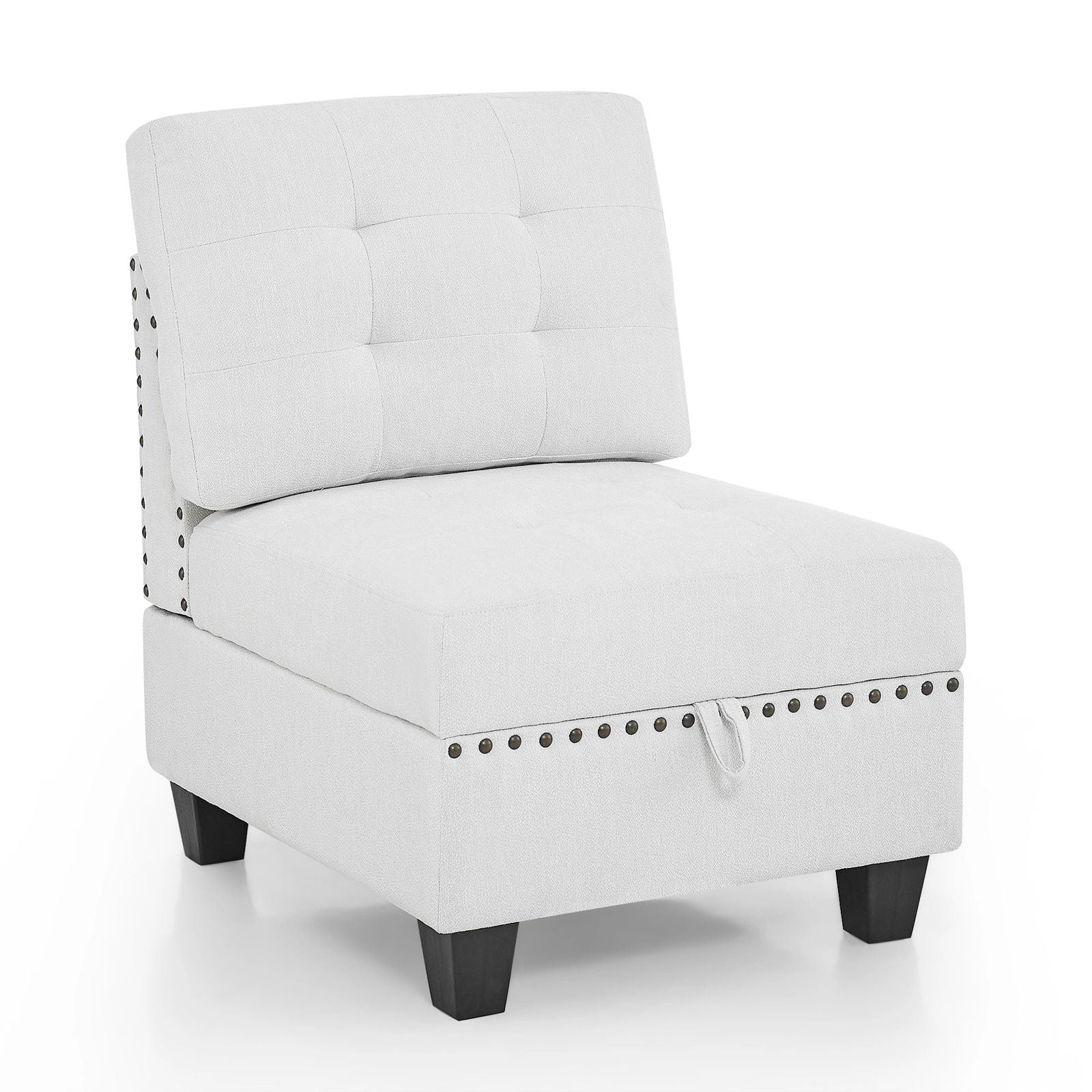 Versatile U-Shape Chenille Modular Sectional Sofa with Storage - Rivour Home