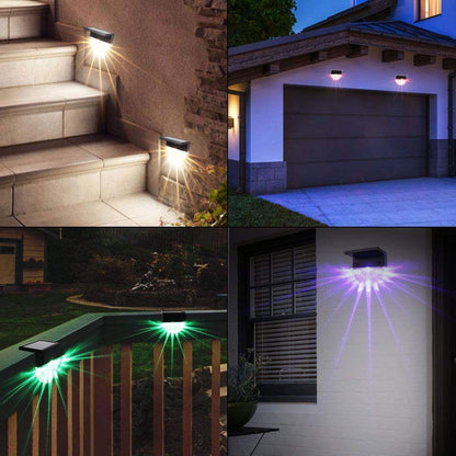 Vibrant Outdoor Solar Deck Lights with Dual Lighting Modes - Set of 6 - Rivour Home