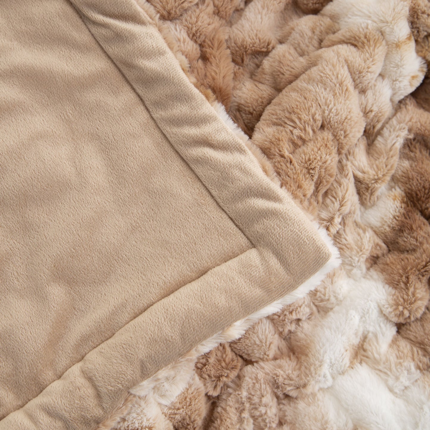 Brown Faux Fur Throw